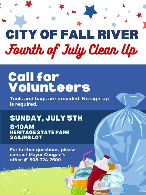 City of Fall River Invites Community to Participate in Post–Fourth of July Clean-Up at Heritage State Park 2 734816066 122203525298470511 7580811021284083732 n