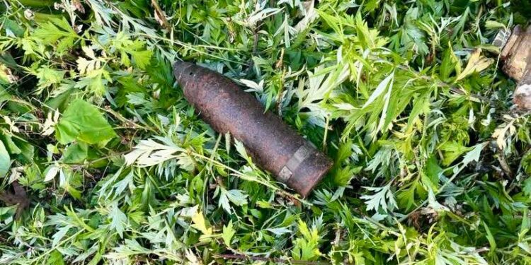 Suspected Artillery Shell Secured 1 Suspected Artillery Shell Secured
