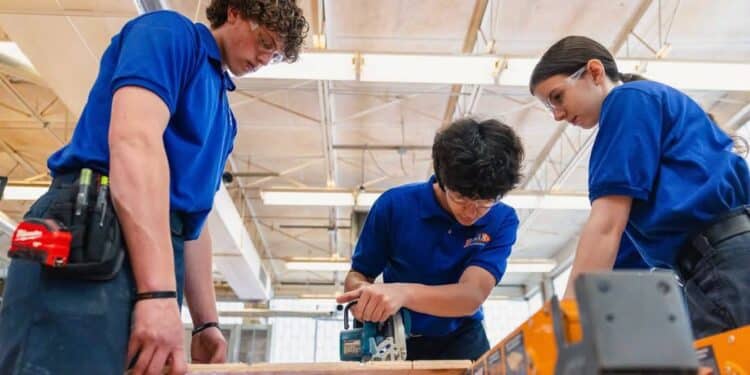 Diman Vocational High School Students Build Chicken Coops 1 diman students