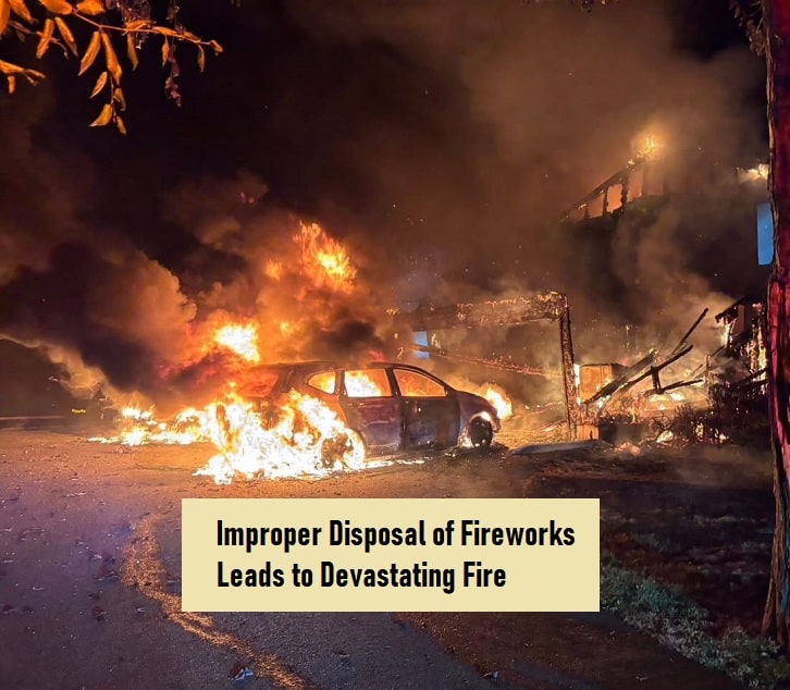 Improperly Disposed Fireworks Cause Three-Alarm Fire at Tiverton Home 2 Tiverton fire south coast spotlight