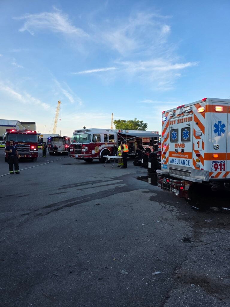 New Bedford Firefighters Tackle Tier 2 Ammonia Leak at Fish Island Facility 3 778972595 1475722311258289 2263327278124289174 n