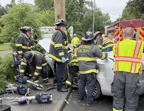 19-Year-Old Driver Seriously Injured After Vehicle Crashes Into Utility Pole in Attleboro 1 AttleboroCrash