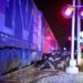 TRAIN BEARS DOWN ON STUCK CAR AT COHASSET CROSSING — Bristol County Man Escapes Just In Time 3 Photo Credit - Cohasset Police