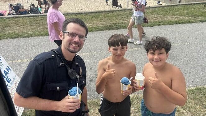 Building Connections: Community Policing in Action at West Beach In New Bedford 1 NBPD community