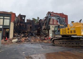 More Than 24 Hours Later: Crews Keep Working Through the Night After Fall River Fire 2 FallRiverDemo