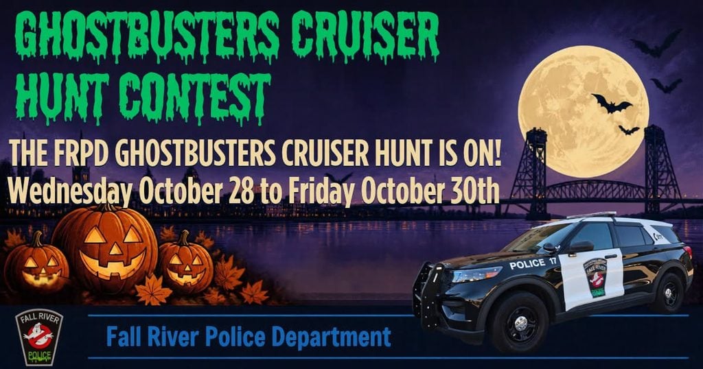Who You Gonna Call? Fall River PD’s Ghostbusters Cruiser Hunt Is Officially On! 2 FRPDhalloween